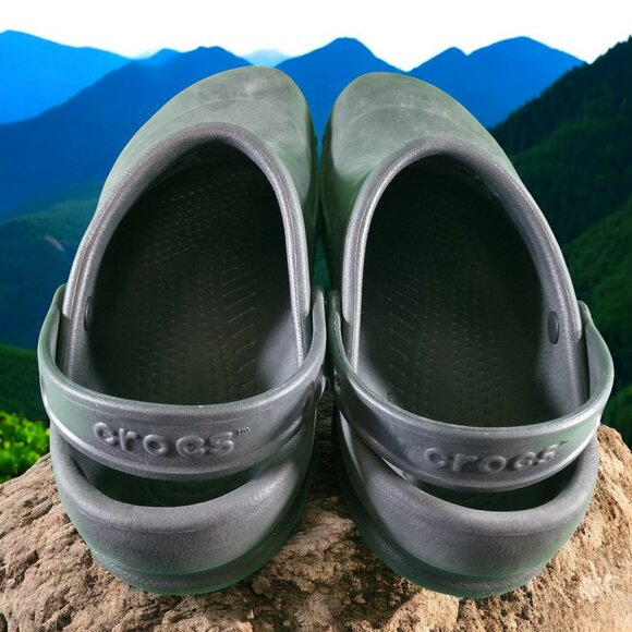 Crocs Men's Size 13 Black Slip On Classic Clog Comfort Shoes 11428 - Picture 5 of 8